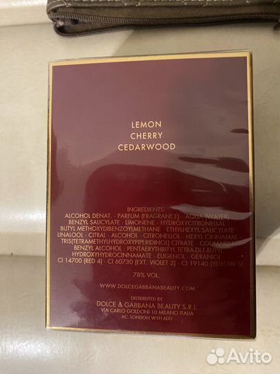 Духи оригинал Q by Dolce & Gabbana новые