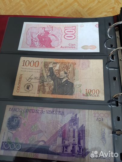 Банкноты Америки и Азии