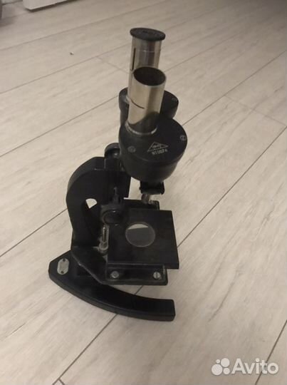 Микроскоп бинокулярный 1947 биологический СССР
