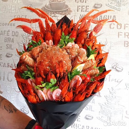 Букет из раков и крабов