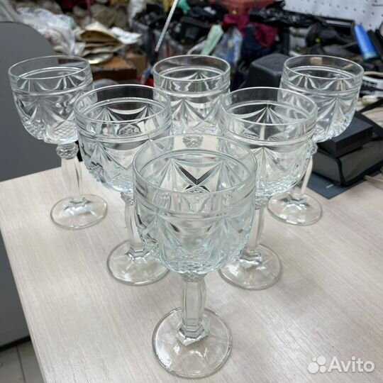 Набор стеклянных фужеров СССР (Сзр)