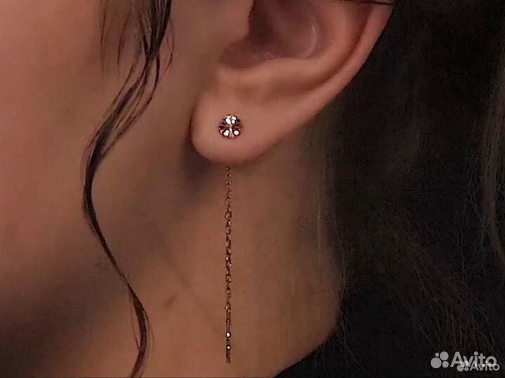 Золотые серьги 585 новые