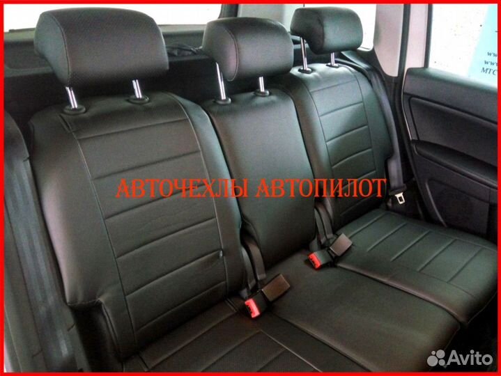 Чехлы Автопилот Skoda Yeti из экокожи чёрные Класс