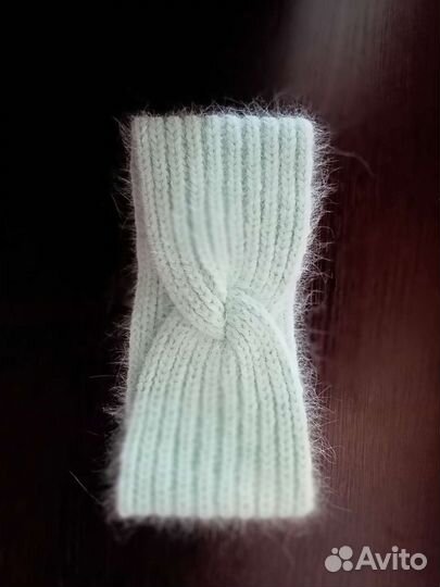 Повязка на голову из пуха норки