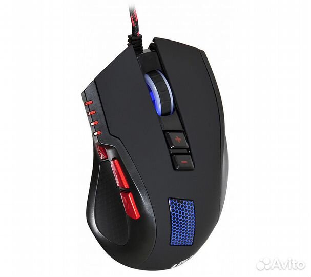 Мышь Оклик 806G, черный/красный