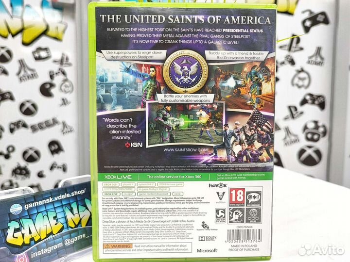 Saints Row 4 (IV) (Xbox 360) Б/У