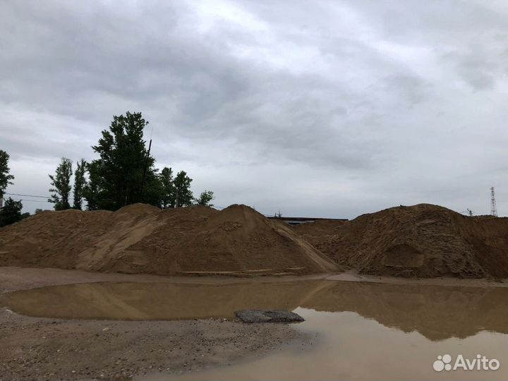 Песок карьерный с доставкой