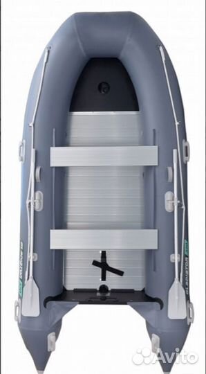 Надувная лодка gladiator B370AL серая