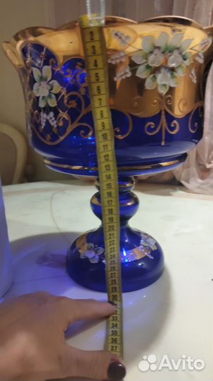 Ваза для фруктов богемия