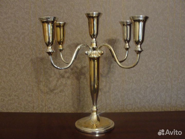 Подсвечники винтажные посеребренные