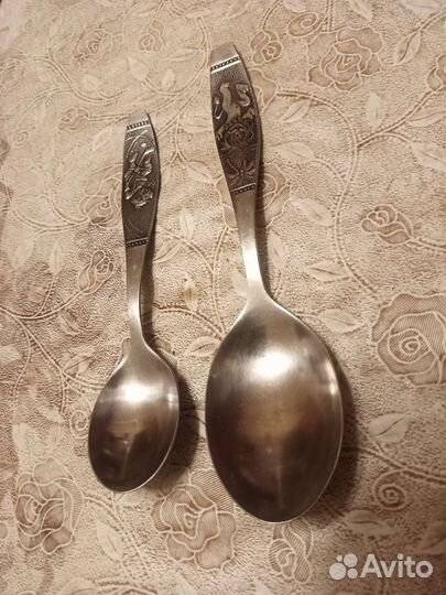 Ретро ложки с мульт персонажами СССР