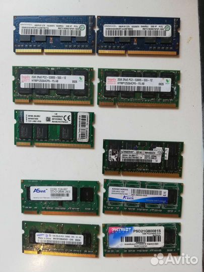 So-dimm ddr2 1 GB для ноутбука