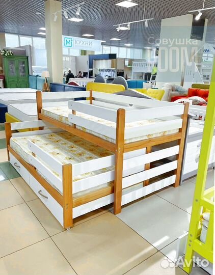 Двухъярусная кровать выкатная