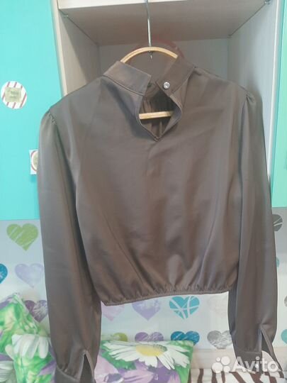 Кожаный сарафан женский 42