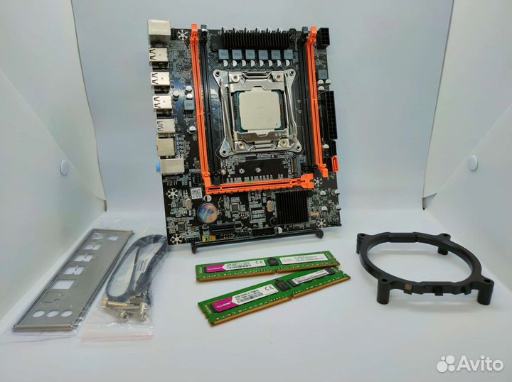 Комплект 12/24 ядер xeon x99 2670v3 16 DDR4