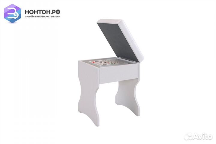 Пуф Виктория-1 белое дерево