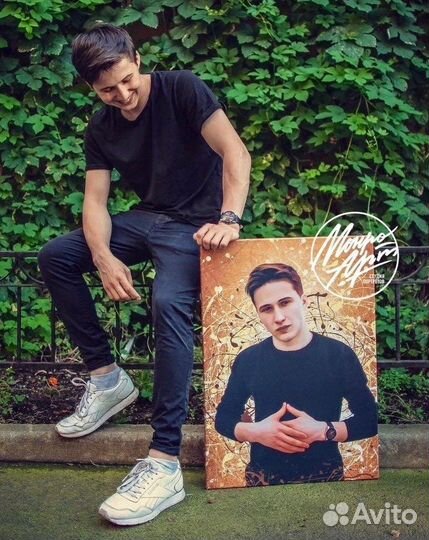 Портрет по фото на холсте на заказ Каспийск