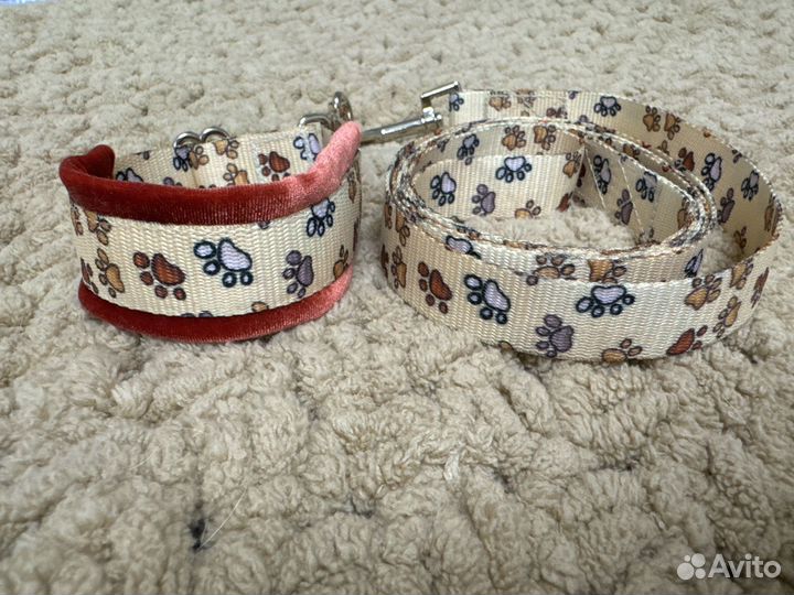 Ошейник-мартингейл с поводком для щенка