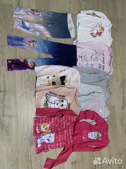 Вещи пакетом на девочку 110 116