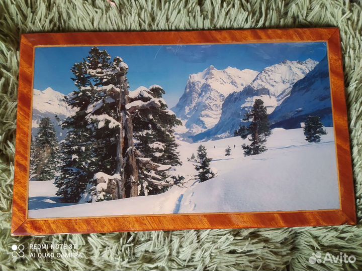 Картина СССР деревянная