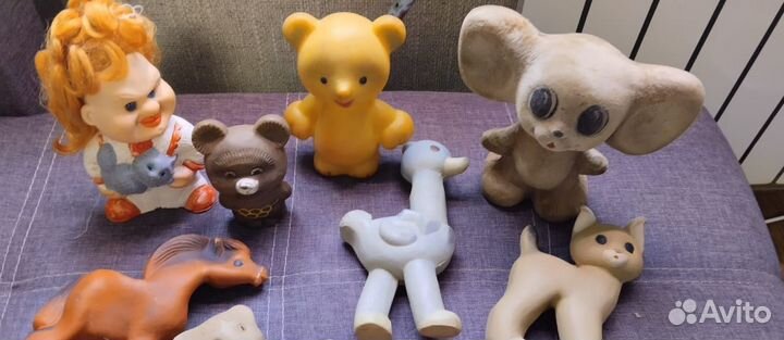 Резиновые игрушки СССР красный треугольник