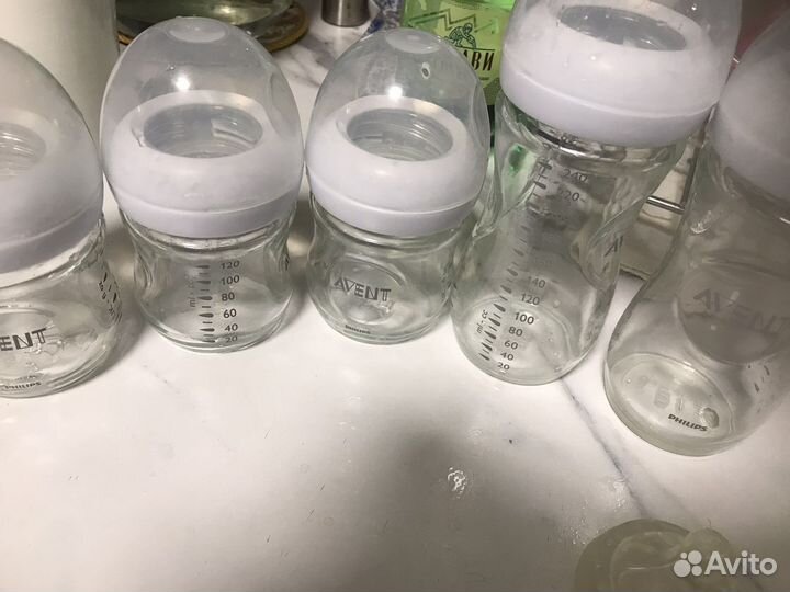 Бутылочки avent natural стекло