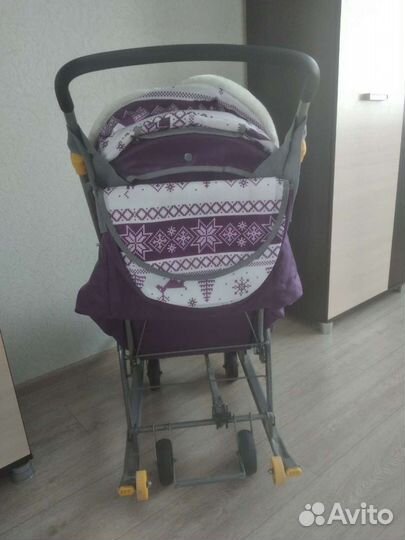 Санки коляска с колесами