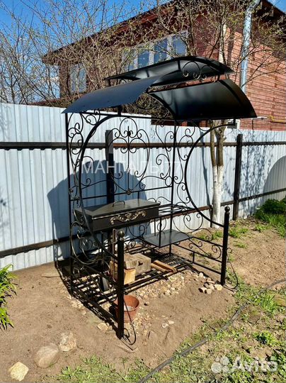 Мангал с крышей