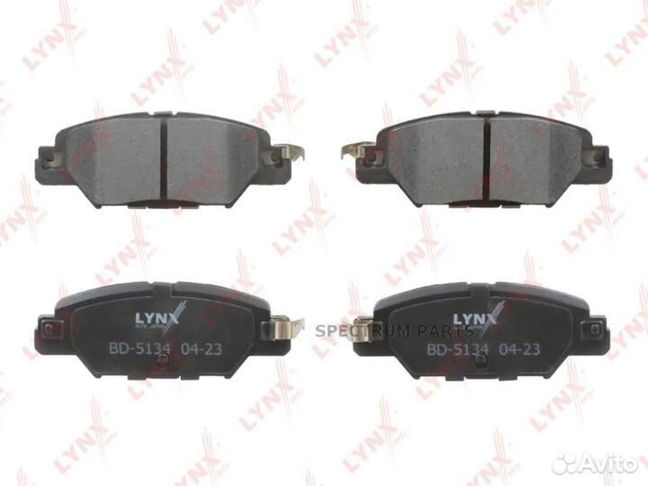Lynxauto BD5134 Колодки тормозные дисковые зад пра