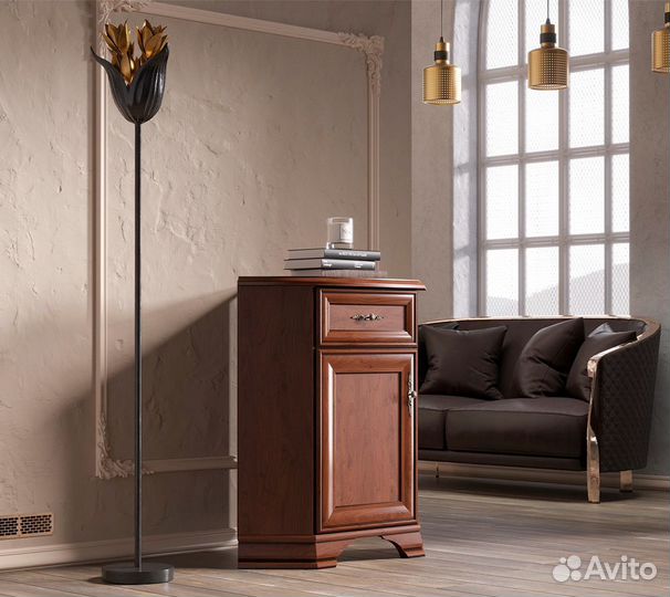 Тумба kentaki komn 1D1S/L каштан левый