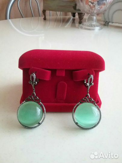 Серьги серебряные