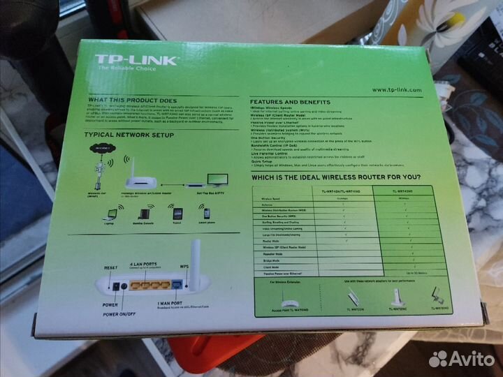 Wifi роутер TP-Link TL-WR743ND