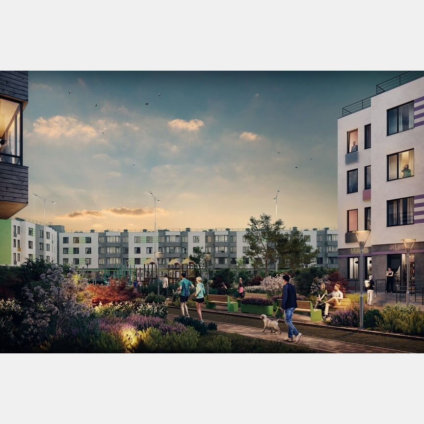 2-к. квартира, 62,8 м², 2/4 эт.