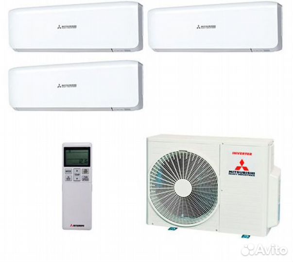 MH SCM50ZS-S1 (мах 3 внутр.) + SRK20ZS-W 3 шт