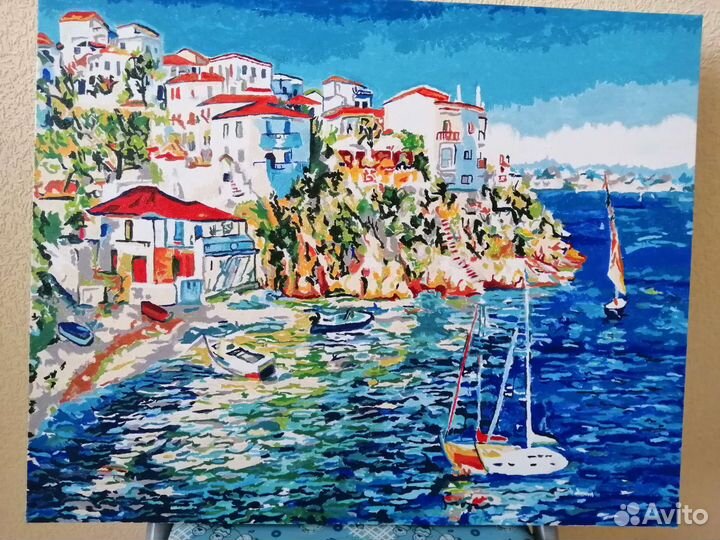 Картины по номерам раскрашенная