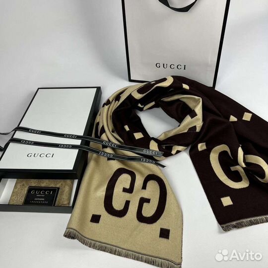 Шарф палантин Gucci premium