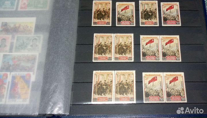 Марки СССР Ленин Сталин чистые 5 серий