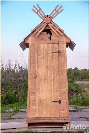 Уличный туалет с установкой SKU003