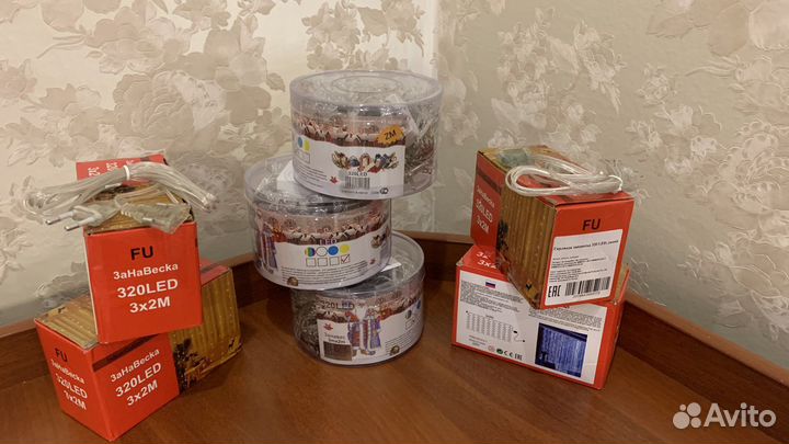 Гирлянда штора 3 на 2 метра