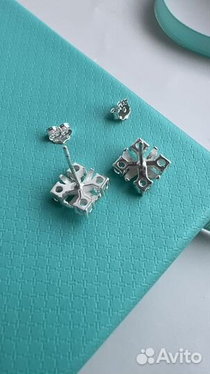Tiffany серьги серебро