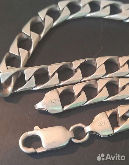 Цепочка серебро 925 мужская, крупная