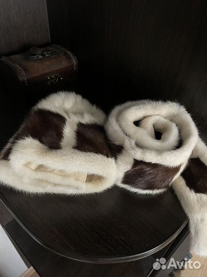 Шапка норковая женская и шарф