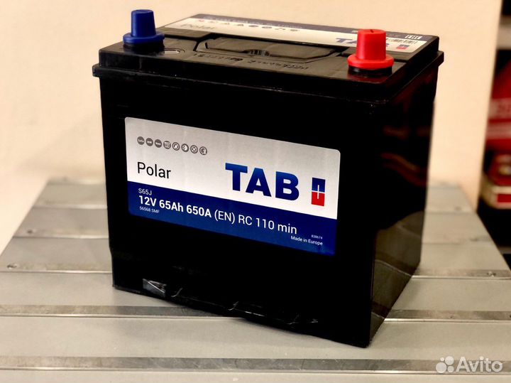 Аккумулятор TAB 65 Ач обр. пол