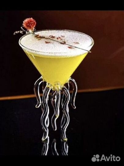 Бокалы оригинальные-фугу, медуза, птичка, фламинго