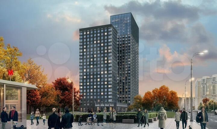 Квартира-студия, 33 м², 3/31 эт.