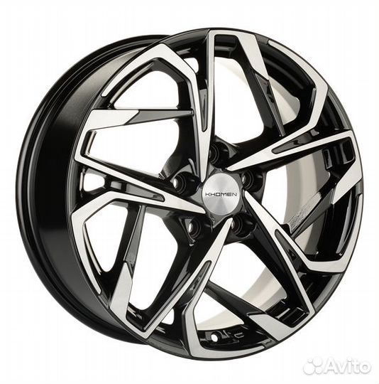 Khomen 1716 : 7x17 5*114.3 Et:48 Dia:56.1 Black-FP