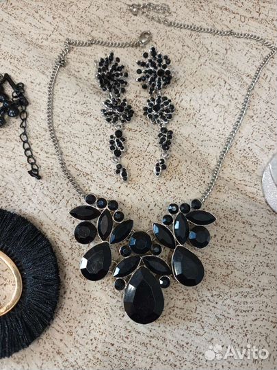 Ожерелье, серьги, Чокер, браслеты бижутерия