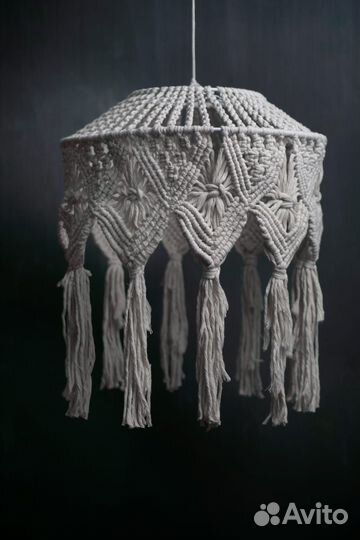 Абажур макраме Queen