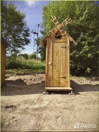 Дачный туалет с лебедем IXG