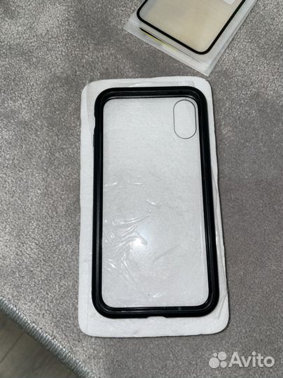 Магнитный чехол для iPhone X/XR, стекла